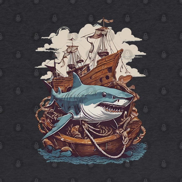 Vintage Shark attack by Mysooni